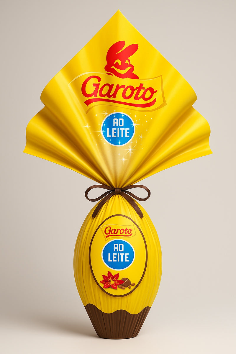 Garoto Clássicos Milk Chocolate Confection Easter Egg Ovo de Pascoa Garoto 185G