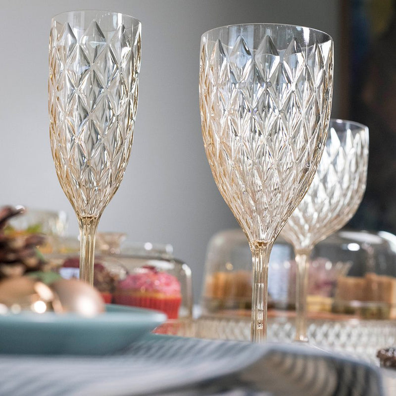 Plasutil Vintage Wine Glasses | 6 Pieces| Unbreakable | Reusable | Crystal Clear | Elegant | 11.16 Oz | BPA Free