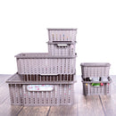 Plasutil 6 Multipurpose Storage Baskets, Stackable, BPA Free, Four Sizes