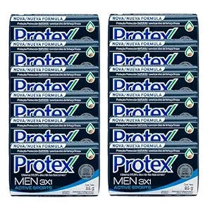 Protex Antibacterial Nutri Protect Bar Soap, 3 oz, 12 Bars | Sabonete Protex 12 Barras