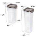 Plasutil 6 Piece Airtight Food Storage Container Set with Lids | BPA Free