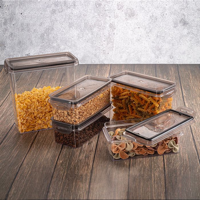 Plasutil 5 Piece Airtight Food Storage Container Set with Lids | BPA Free