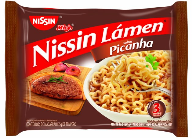 Nissin Lamen Instant Noodle Sirloin 2.64Oz | Miojo Macarrão Instantâneo Sabor Picanha 85g