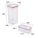 Plasutil 5 Piece Airtight Food Storage Container Set with Lids | BPA Free