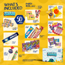 PARTY BOX Candy Variety Pack | Mixed Candies, Chocolates, Cookies & Gum Box Brazilian Corner