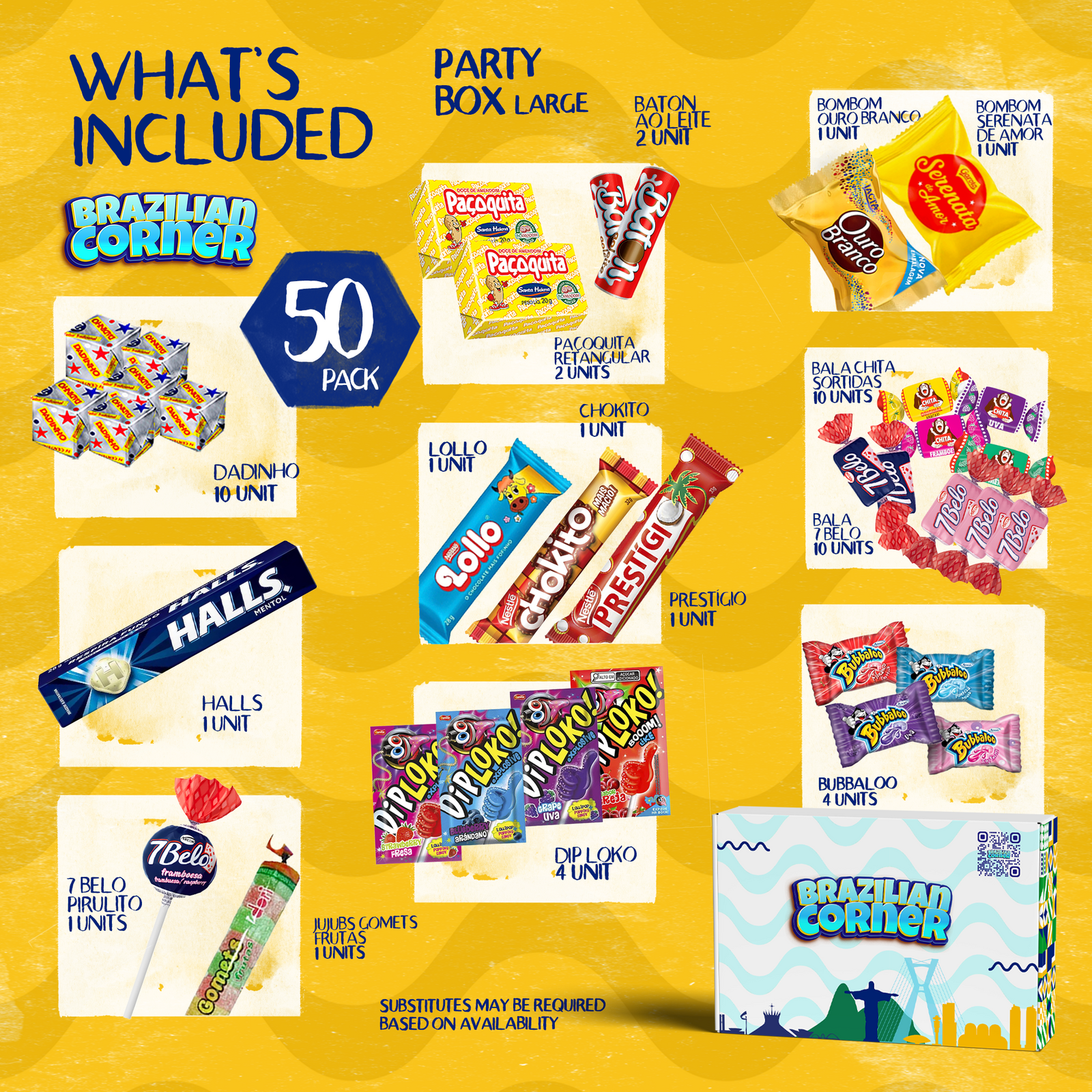 PARTY BOX Candy Variety Pack | Mixed Candies, Chocolates, Cookies & Gu