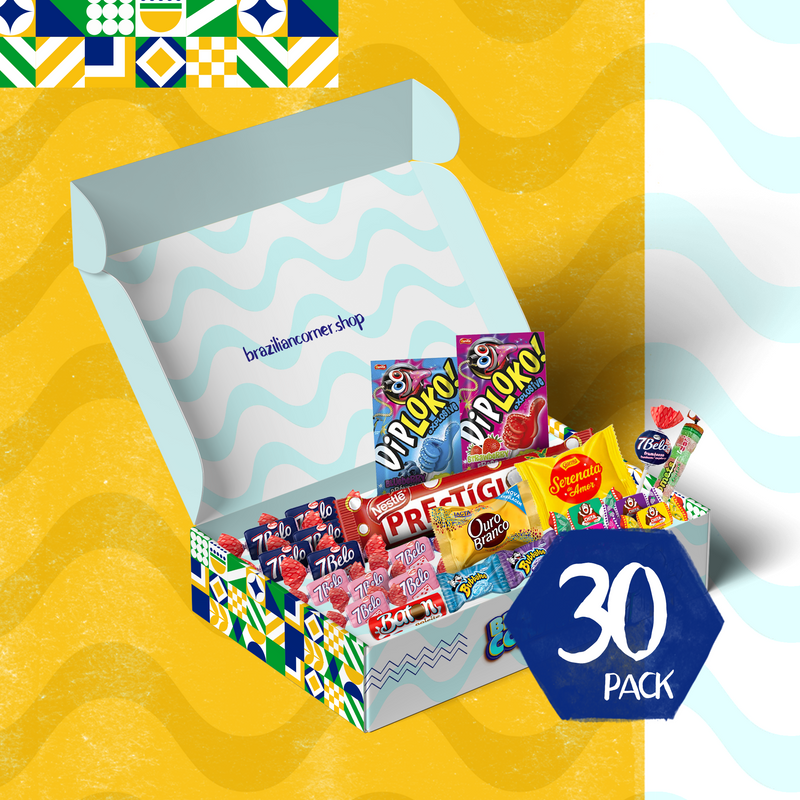 PARTY BOX Candy Variety Pack | Mixed Candies, Chocolates, Cookies & Gum Box Brazilian Corner