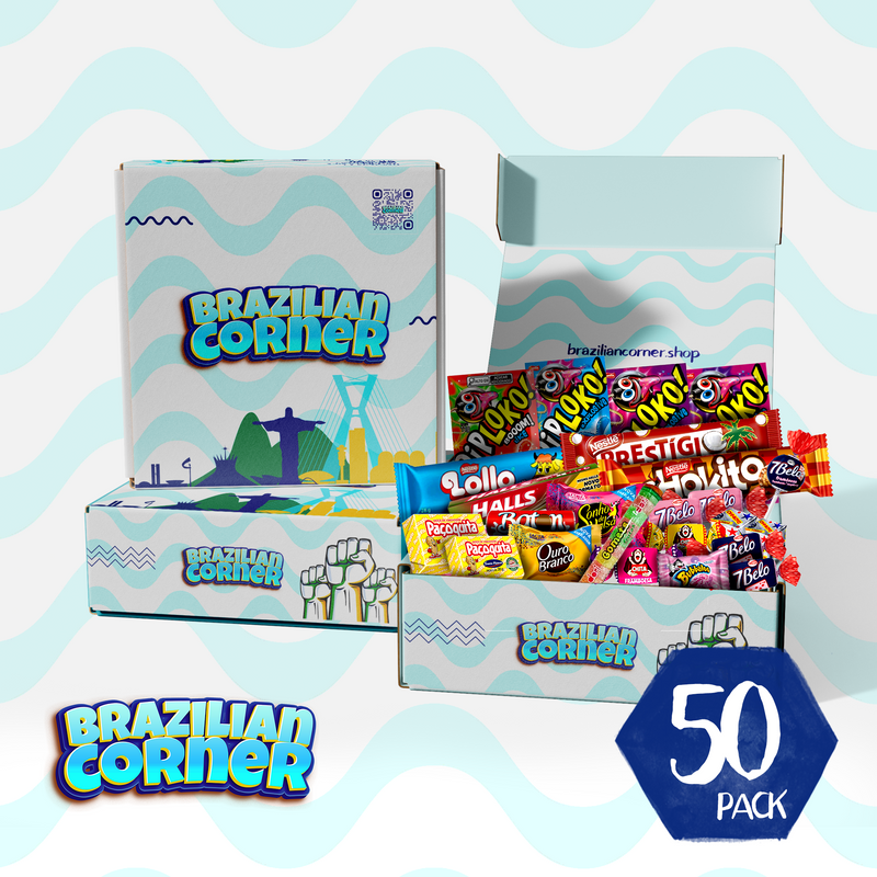 PARTY BOX Candy Variety Pack | Mixed Candies, Chocolates, Cookies & Gum Box Brazilian Corner
