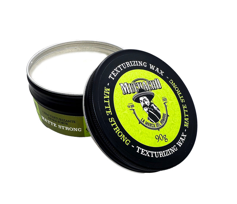 Muchacho Texturing Wax for Men, 3.17 oz, Strong Hold, Matte Finish, Frizz-Free