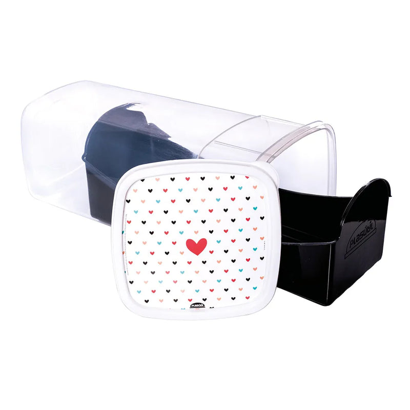 Container For Sliced Loaf with Drawer | Plastic Bread Box BPA-free | Heart Plasutil 5610