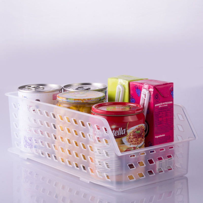 Small and Tall Stackable Storage Pantry Plasutil | Kitchen Counter Organizer Basket for Fruit, Produce, Vegetable | BPA-Free 0675