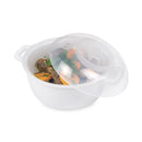 Microwave Steamer Bowl with Lid and Tray Plasutil | Pack of 2 | Heating Dish | Noodle Bowl | Microwave Cookware, Steamer and Storage Set