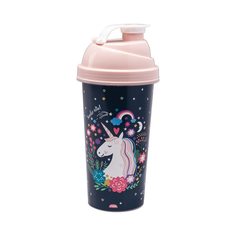 Shaker Bottle 19.6 Fl oz Unicorn Plasutil | Leakproof Water Shaker Cup | BPA-Free 1008