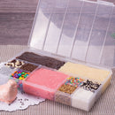 Organizador de plástico transparente grande con 10 rejillas Plasutil | Se utiliza como joyero u otros objetos | Sin BPA 2790