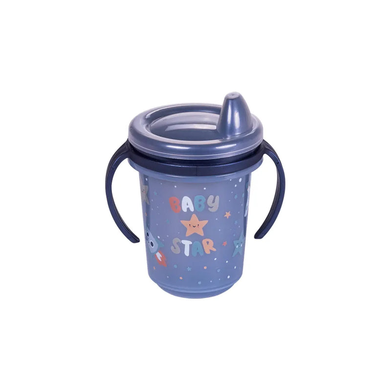 Plastic Kids Training Cup with Lid and Handles Astronaut | BPA-Free 330 ml Plasutil 4059