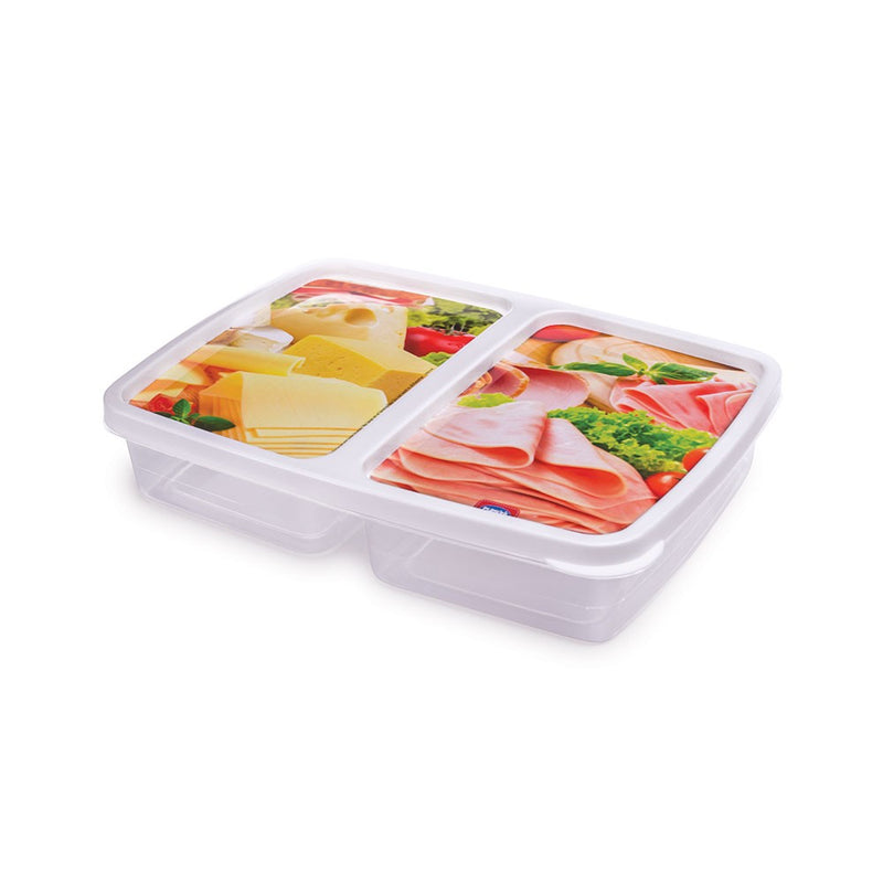 Ham and Cheese Slice Storage Container with Lid Plasutil | Preserves Freshness and Flavor of Cold Cuts | Reusable Food Storage Box Container BPA-Free  5598