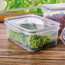 Food Storage Container for Fridge 87.91 fl oz Hermetic Closure - Grey Plasutil