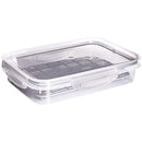 Food Storage Container for Fridge 37 fl oz Hermetic Closure Plasutil | BPA Free Plastic Refrigerator with Removable Drain & Lid