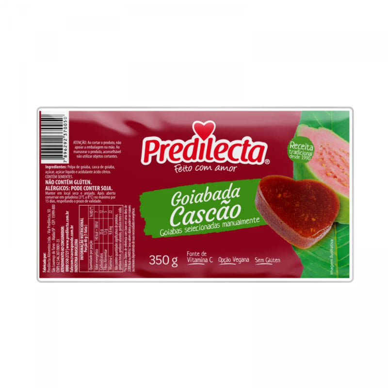 PREDILECTA GOIABADA CASCAO PLASTICO 350G Brazilian Corner