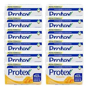 Protex Antibacterial Nutri Protect Bar Soap, 3 oz, 12 Bars | Sabonete Protex 12 Barras