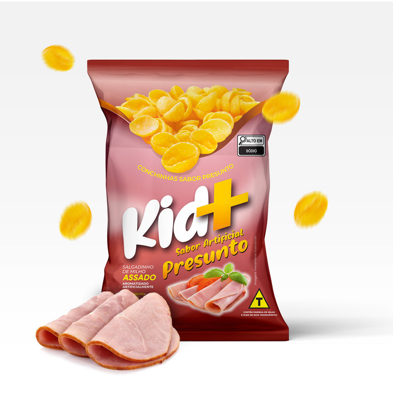 Brazilian Puffed Snacks Kid+ | Ham, Cheese, BBQ, Onion, Bacon | 1.4 oz or 3.5 oz | Salgadinho Kid+