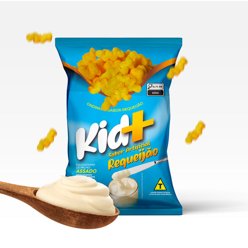 Brazilian Puffed Snacks Kid+ | Ham, Cheese, BBQ, Onion, Bacon | 1.4 oz or 3.5 oz | Salgadinho Kid+