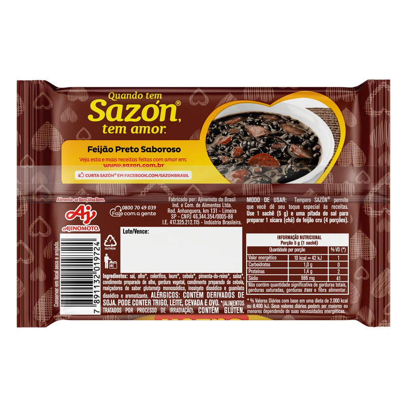 SAZON TEMPERO FEIJÃO 60G