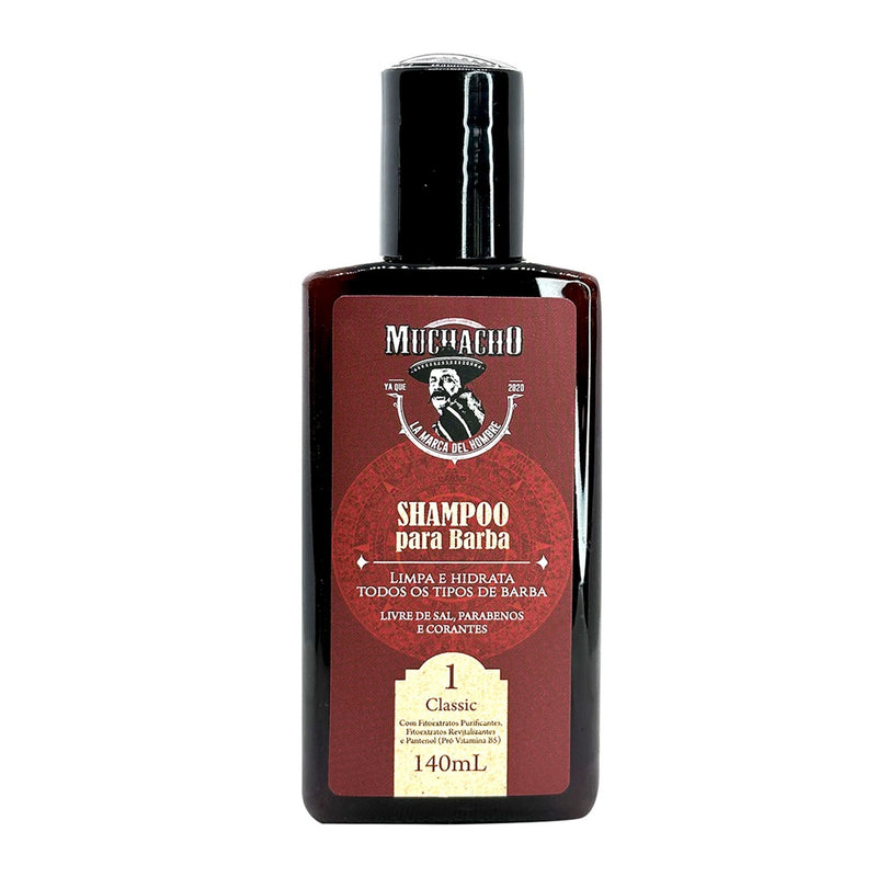 Muchacho Classic Beard Shampoo, Your Beard Clean, Soft & Moisturized 140ML