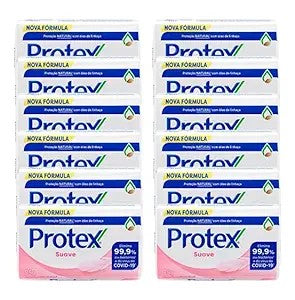 Protex Antibacterial Nutri Protect Bar Soap, 3 oz, 12 Bars | Sabonete Protex 12 Barras