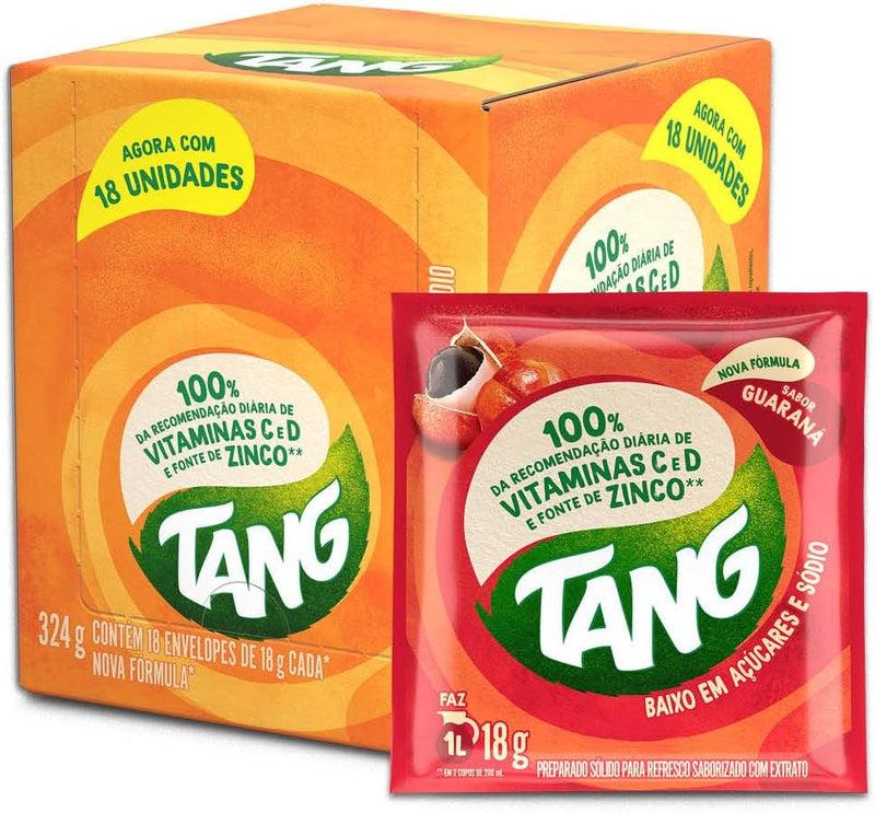 REFRESCO EM PÓ TANG GUARANÁ CAIXA COM 18 UND