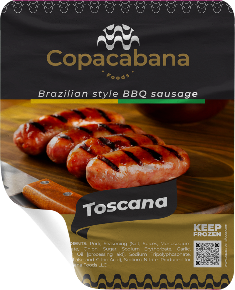 Toscana Sausage Brazilian BBQ Style Linguica Toscana