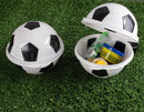 Soccer Ball Mix Holder 12.8 Fl Oz Plasutil | Box For Snacks And Sweets | Can Be Used In Decoration And Parties | BPA Free 5237