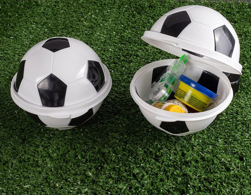 Soccer Ball Mix Holder 12.8 Fl Oz Plasutil | Box For Snacks And Sweets | Can Be Used In Decoration And Parties | BPA Free 5237