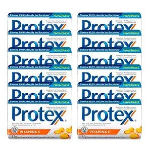 Protex Antibacterial Nutri Protect Bar Soap, 3 oz, 12 Bars | Sabonete Protex 12 Barras