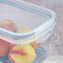 Food Storage Container for Fridge 87.91 fl oz Hermetic Closure - Clear Blue Plasutil