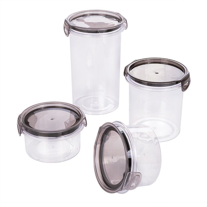 Plasutil 4 Piece Airtight Food Storage Container Set with Lids | BPA Free