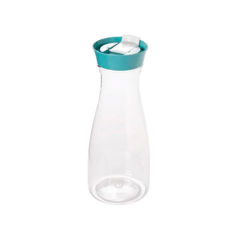 1.8 Liter Easy Mixing Bottle with Tight Round Lid with Snap Lid, Clear and Blue Plasutil | BPA-Free 9352