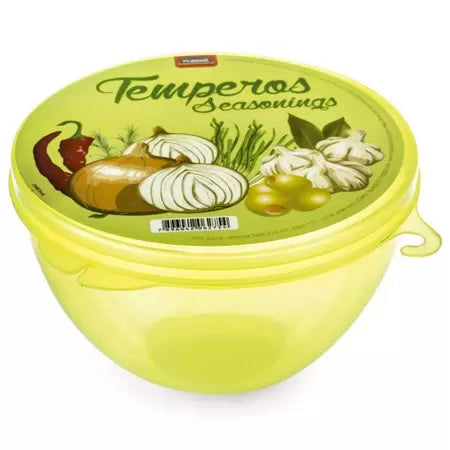 Fresh Seasoning Storage 12.6 Fl Oz Plasutil| Refrigerator Holder for Vegetable, Onion, Garlic, Tomato | BPA Free 6275