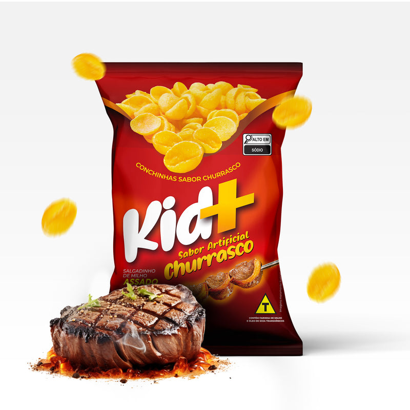 Brazilian Puffed Snacks Kid+ | Ham, Cheese, BBQ, Onion, Bacon | 1.4 oz or 3.5 oz | Salgadinho Kid+