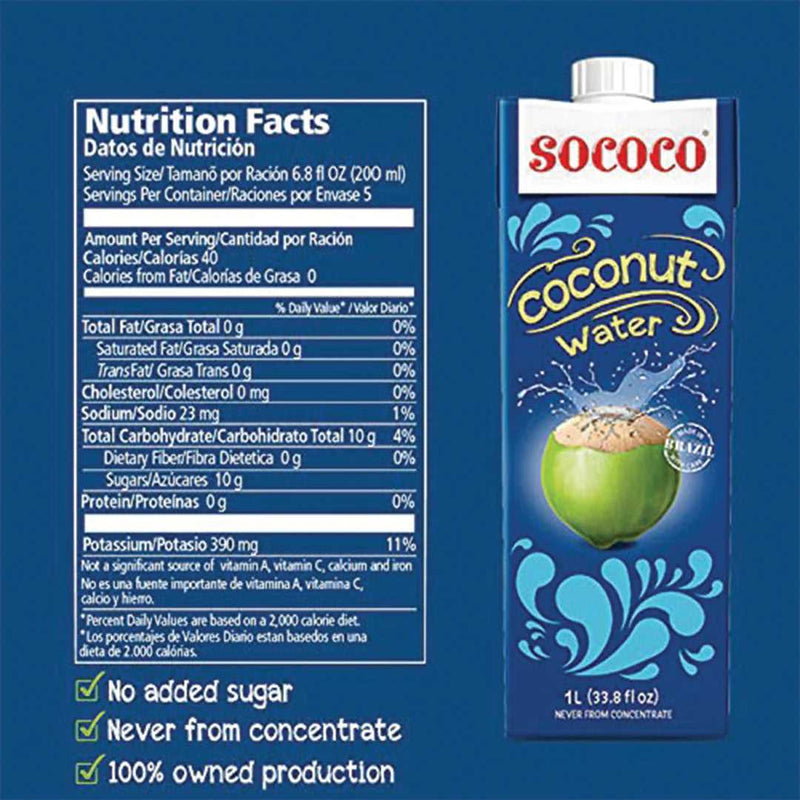 AGUA DE COCO SOCOCO 1L Brazilian Corner