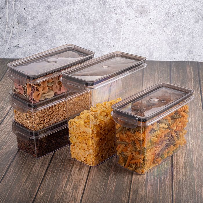 Plasutil 5 Piece Airtight Food Storage Container Set with Lids | BPA Free