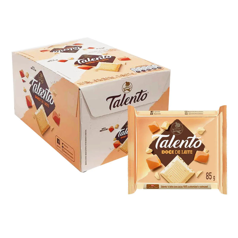 CHOCOLATE TALENTO BRANCO DOCE DE LEITE GAROTO 90G