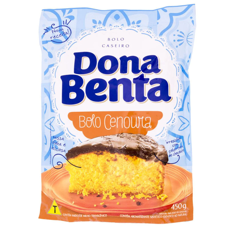 MISTURA BOLO CASEIRO 450G DONA BENTA CENOURA