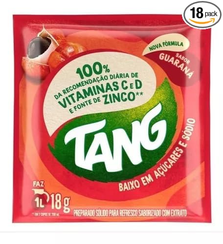 REFRESCO EM PÓ TANG GUARANÁ CAIXA COM 18 UND