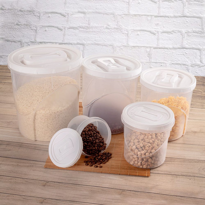 5 Pieces Food Storage Container Clic With Screw Lid | BPA-Free Plastic Meal Prep Set Plasutil