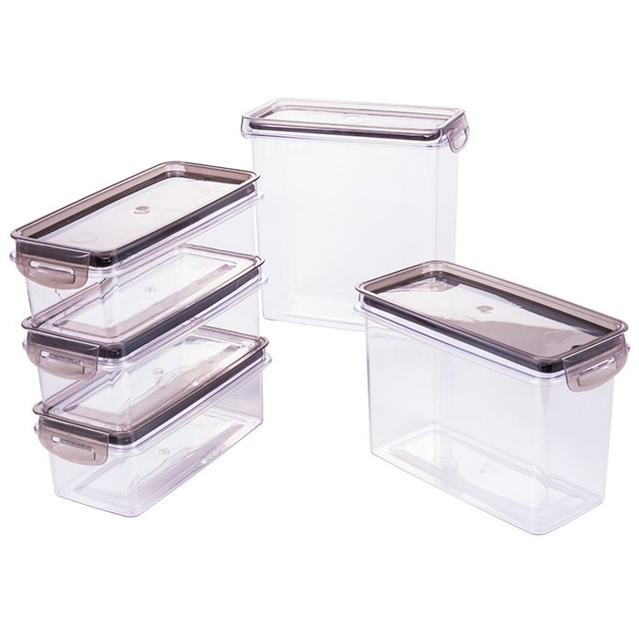 Plasutil 5 Piece Airtight Food Storage Container Set with Lids | BPA Free