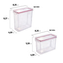 Plasutil 5 Piece Airtight Food Storage Container Set with Lids | BPA Free