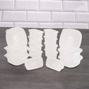 16 Pieces Rectangular Plastic Meal Prep Set | BPA-Free | Food Storage Container with Pop Lid Plasutil