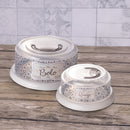 Large 10 Inch Cake Holder Tray Container with Cover and Cheese Storage | Container for Fridge Set, with Handles & Lid 2-Pc