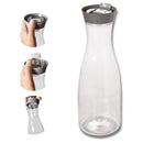 1.8 Liter Easy Mixing Bottle with Tight Round Lid with Snap Lid, Clear and Grey Plasutil | BPA-Free 8038